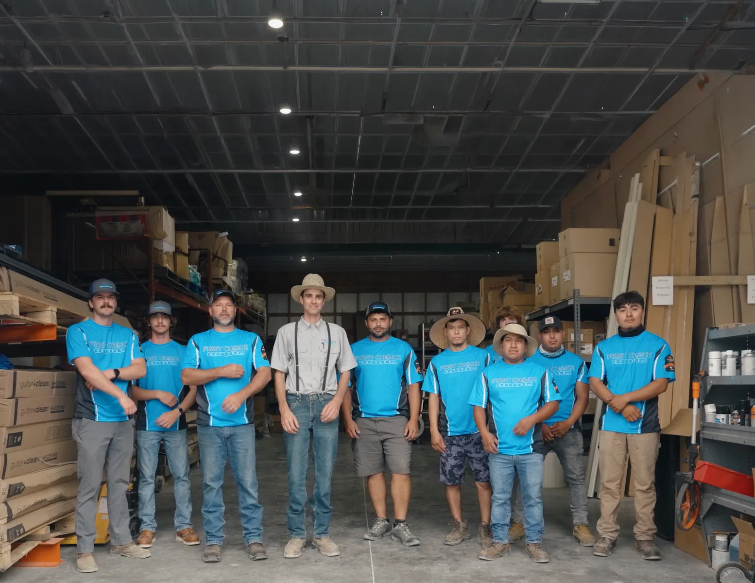 First Choice Gutters on the job